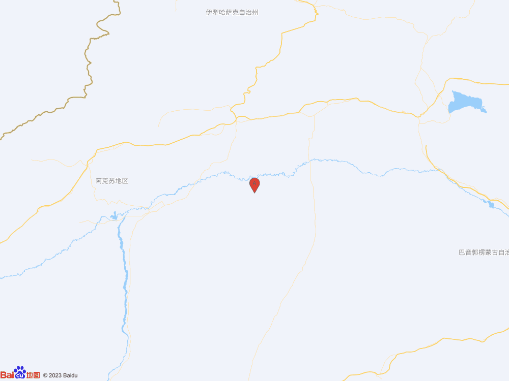 新疆阿克蘇地區沙雅縣發生3.0級地震